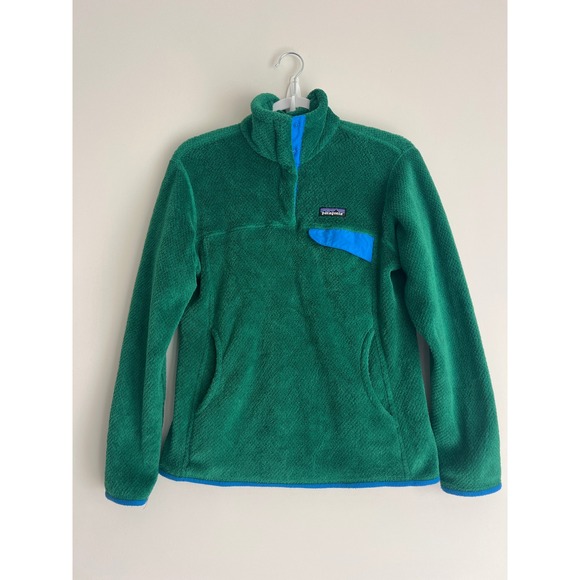 Patagonia Tops - Patagonia Womens Re-Tool Snap-T Fleece Pullover Green Blue 25442 Medium Gorpcore